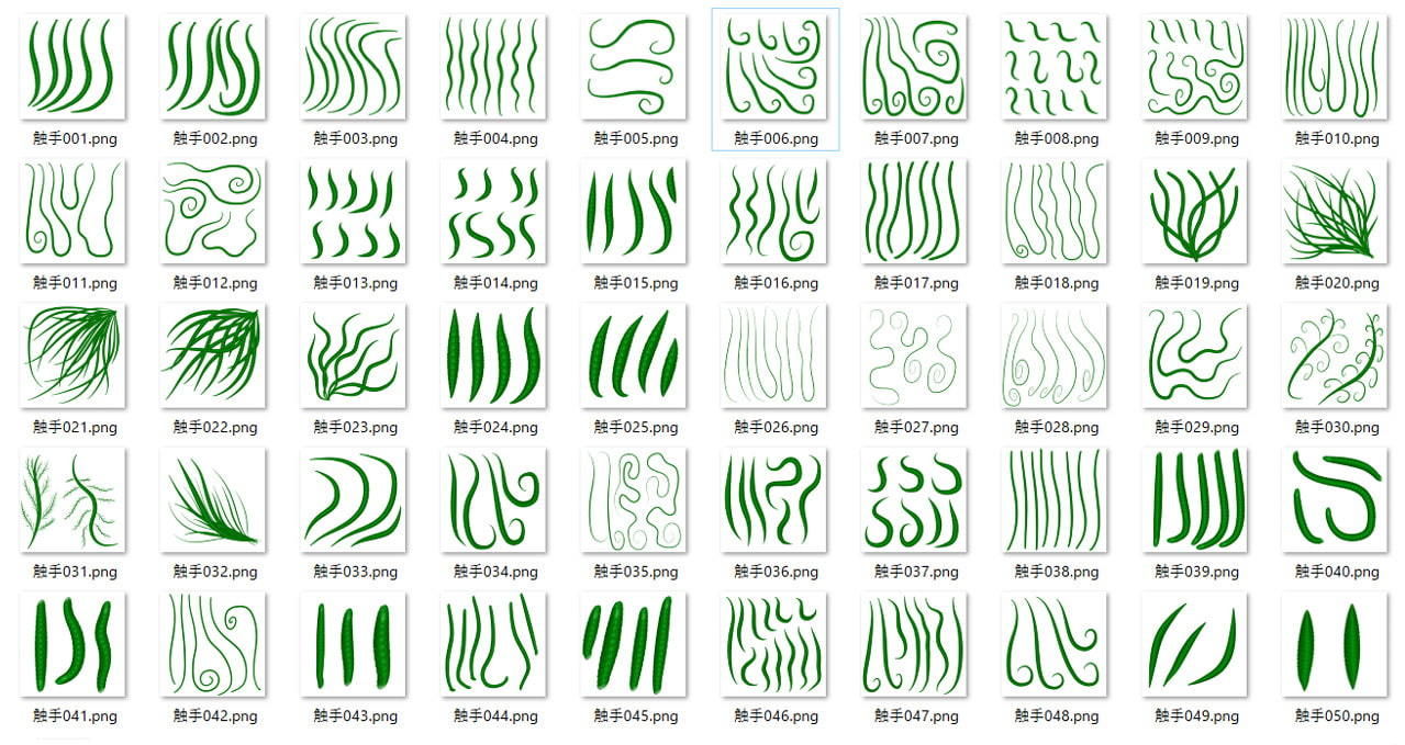 サンプル画像2:触手250本2(ART111) [d_204427]