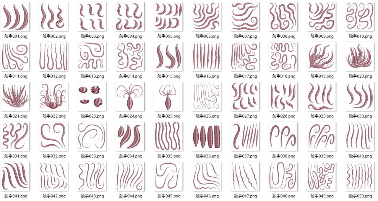 サンプル画像2:触手250本3(ART111) [d_204428]