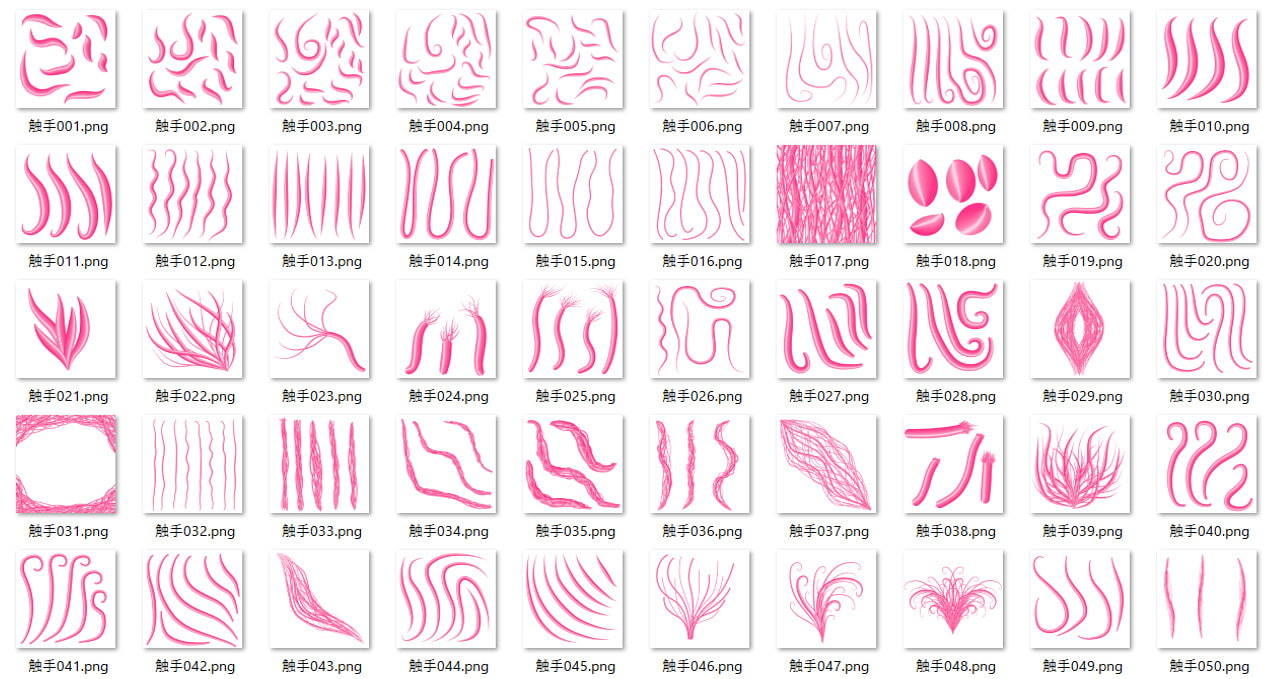 サンプル画像2:触手250本4(ART111) [d_204429]