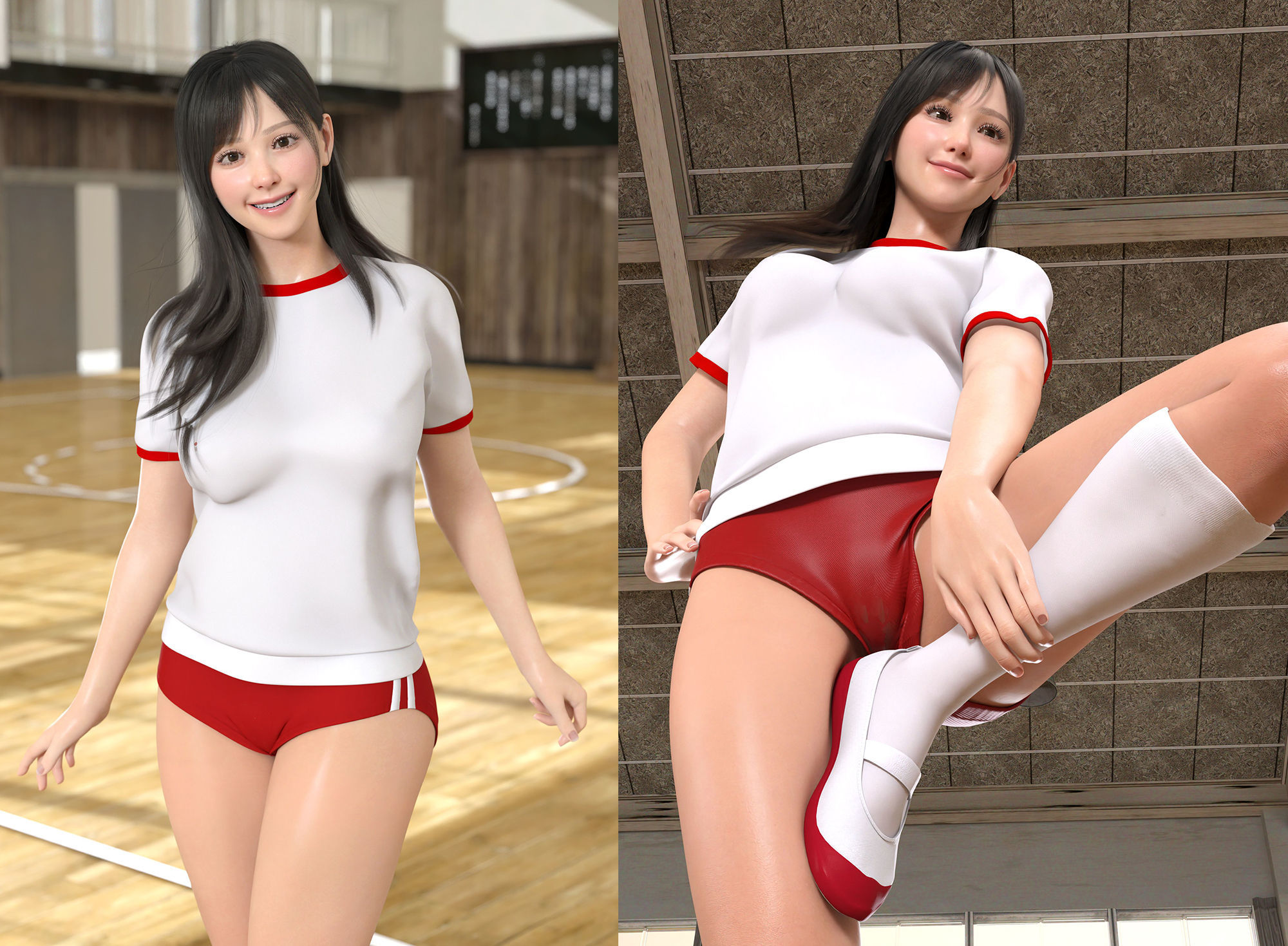 サンプル画像4:ロリっ娘学園 002 ○○○ 清岡瞳 体育(Youhui) [d_205133]