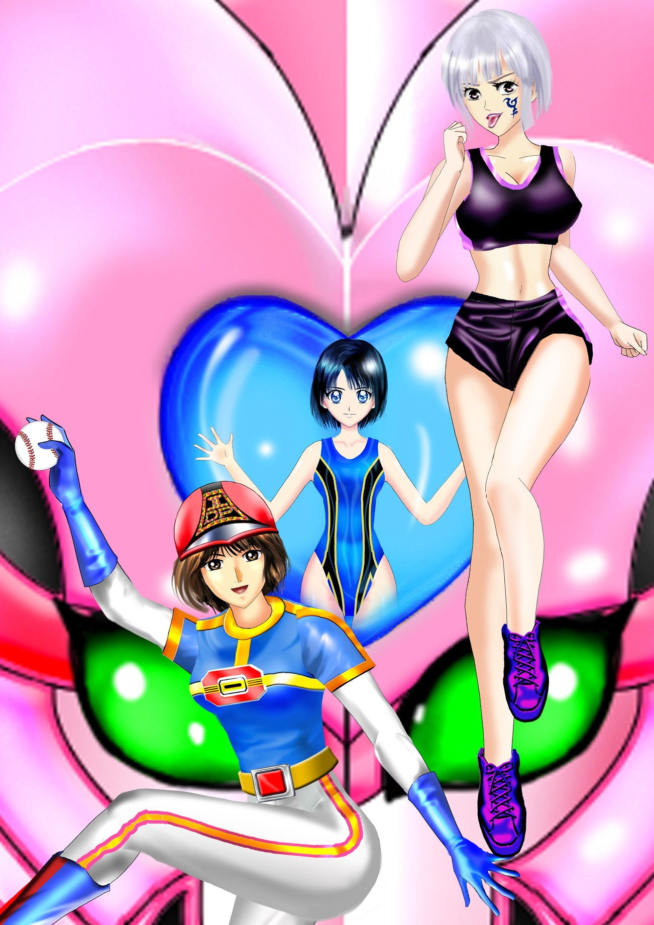 サンプル画像1:超！戦隊ロボガール！ヅゥー！！(カッターブックス) [d_206271]