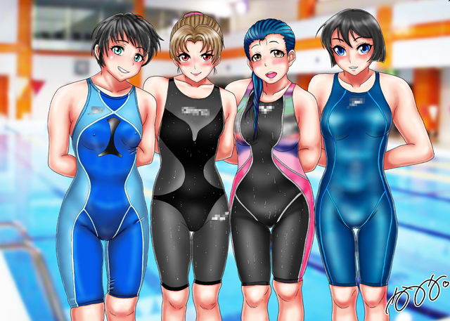 サンプル画像2:競泳水着集団凌●・穢されたメドレーリレー(カツオ私設ギャラリー) [d_206870]