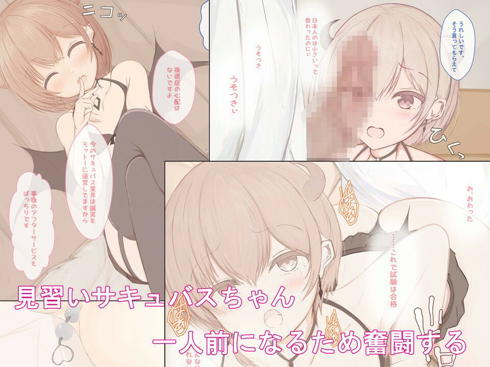 サンプル画像1:サキュバスちゃん頑張ります(わたりどり) [d_207509]