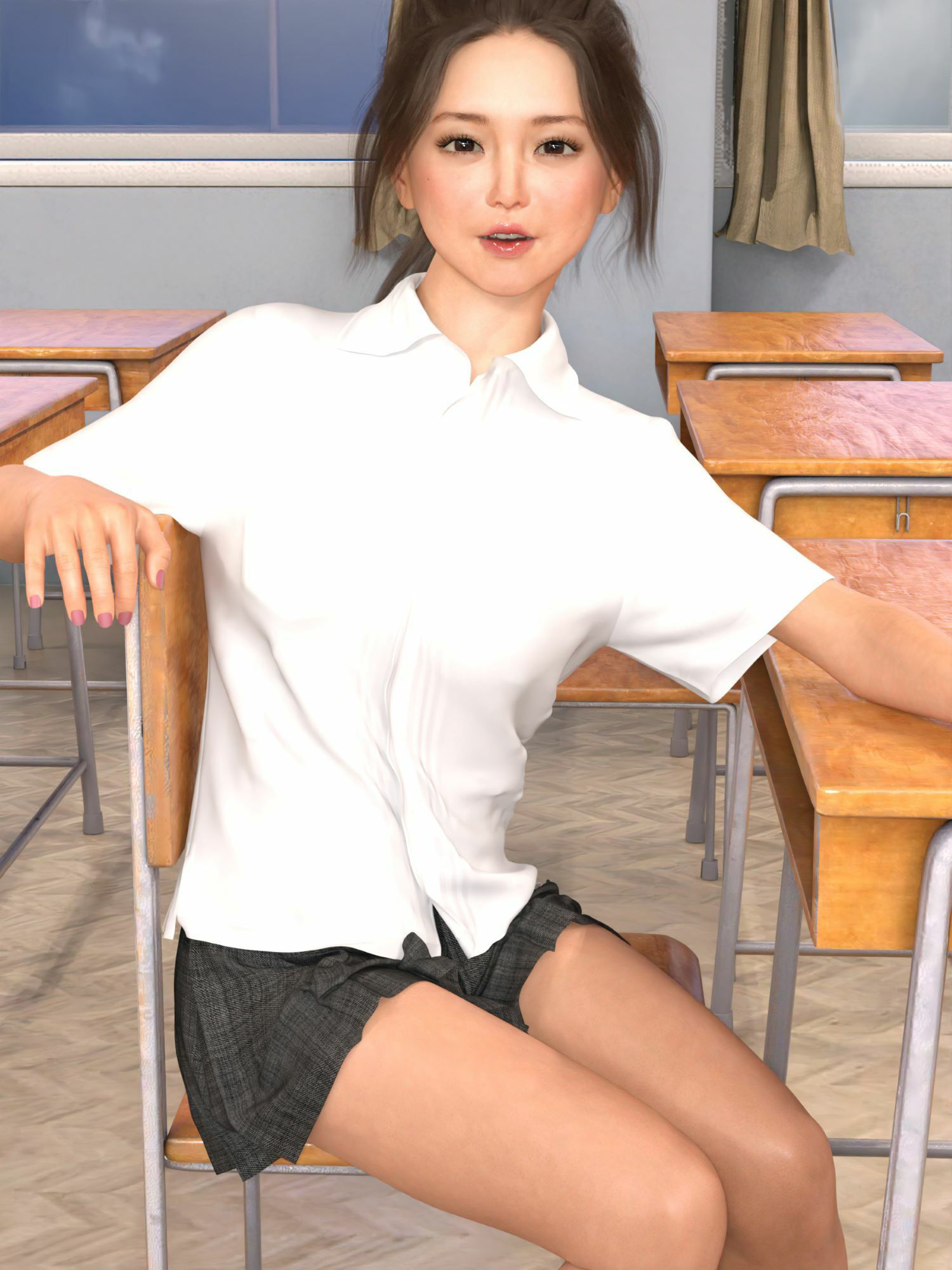 サンプル画像1:プールデート編 奉仕彼女とマグロ男(わくわくパラダイス) [d_207801]