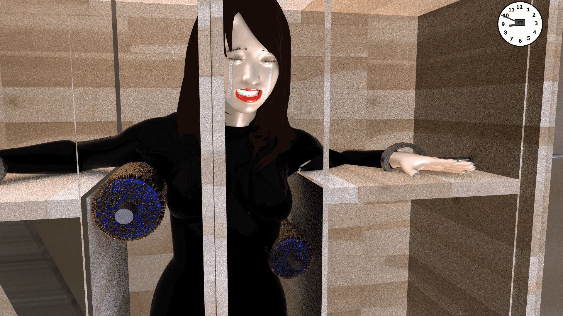 サンプル画像2:足フェチ異常者に捕まった女 （監禁1日目） A woman caught by an abnormal foot fetish （1st day of confinement）一个被异常恋足癖抓住的女人 （ 坐月子的第一天）(SFL) [d_209003]