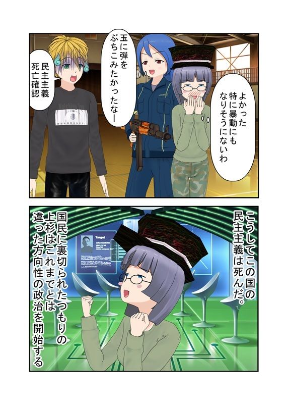 『独裁少女の金責め政治』 独裁者「超姉貴」となった少女が親衛隊女性隊員らと逆らう男たちに玉責め拷問する話【キ〇タマ責め】【金的嘲笑】