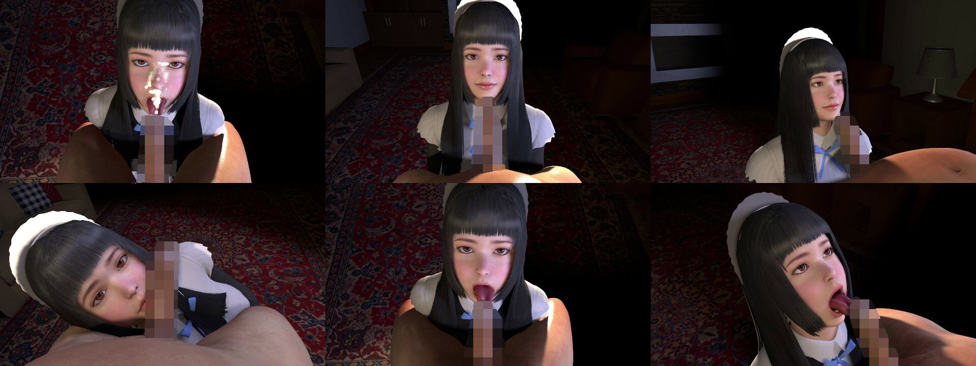 サンプル画像1:メイドさんのご奉仕動画(音無) [d_209143]