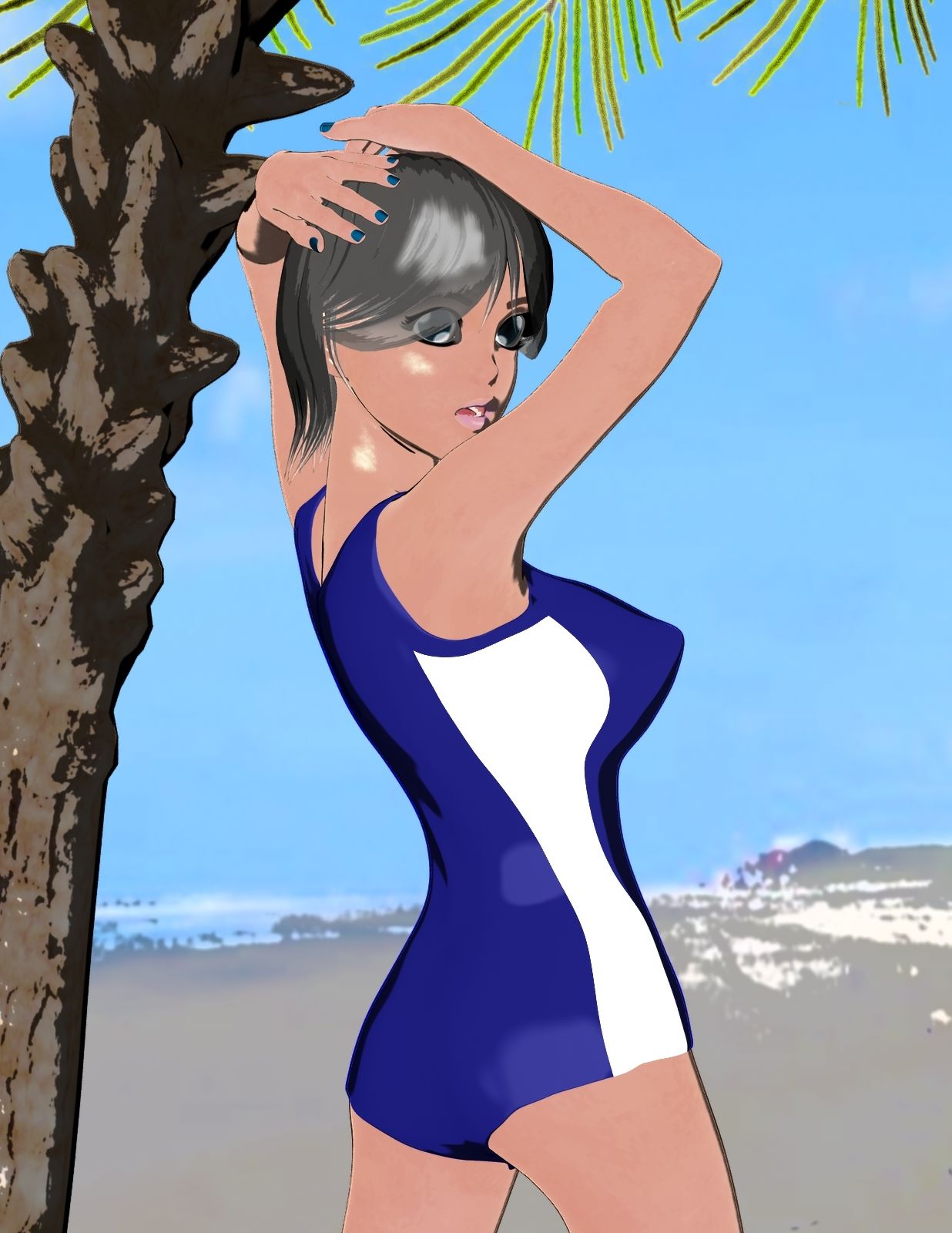 サンプル画像3:スク水CG集(ハガバラッド  アフェート) [d_209197]