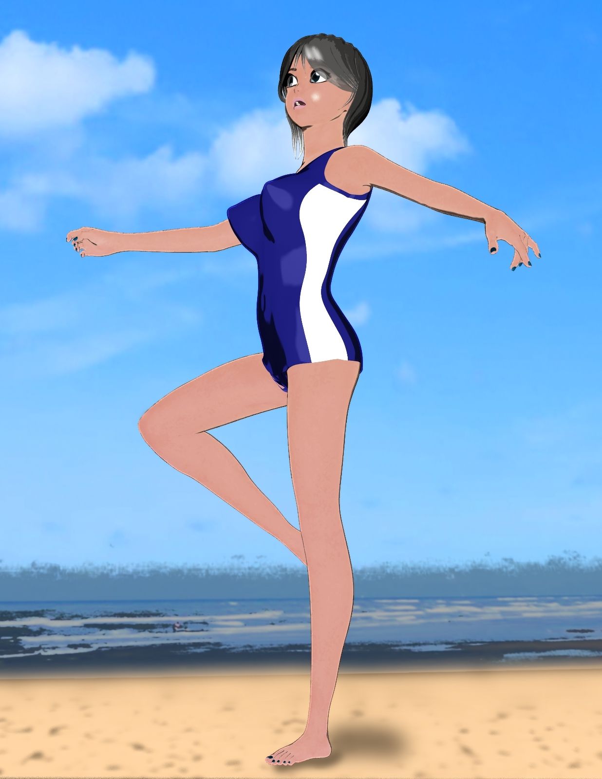 サンプル画像5:スク水CG集(ハガバラッド  アフェート) [d_209197]