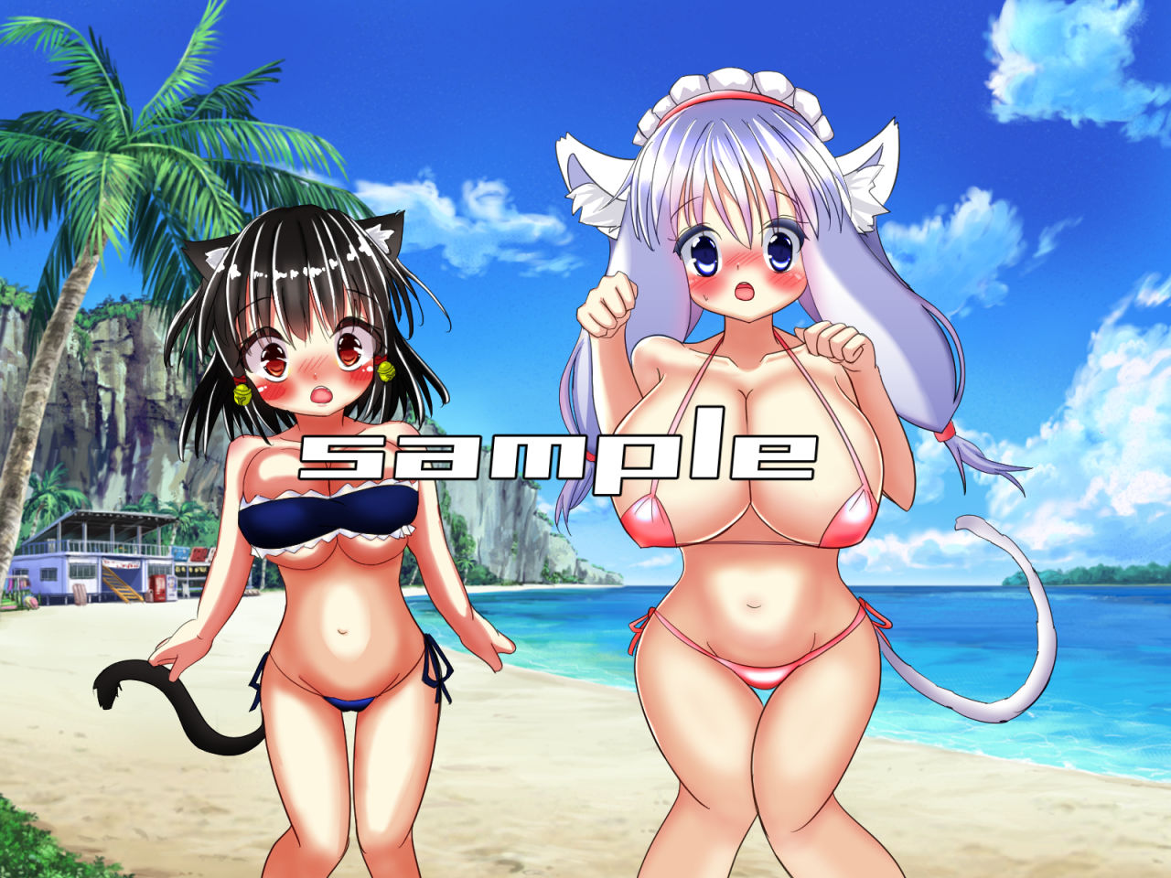 サンプル画像1:猫耳少女とリゾートH(おとめプラス) [d_209838]