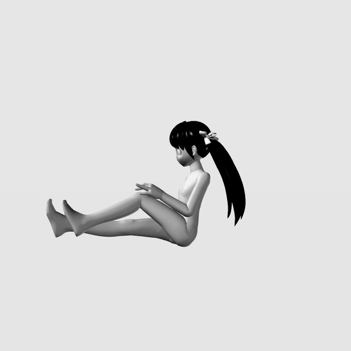 サンプル画像3:360°PAUSE CATALOG ANIME MODEL Tracing practice Part2(あいうえ男) [d_210451]