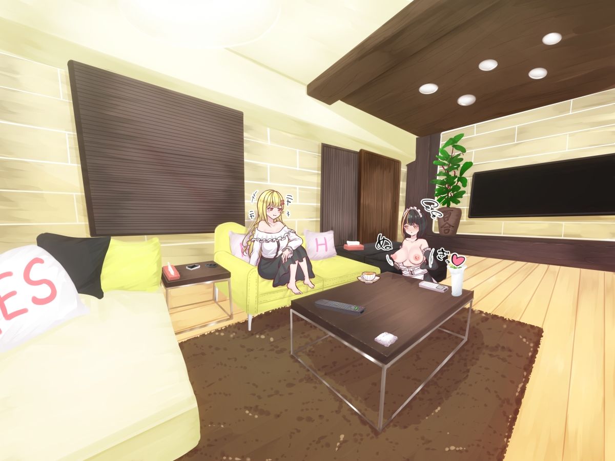 サンプル画像2:お嬢様とメイドちゃんの百合えっちな日常 〜お家えっち編〜(ぷらねたりうむ) [d_211070]