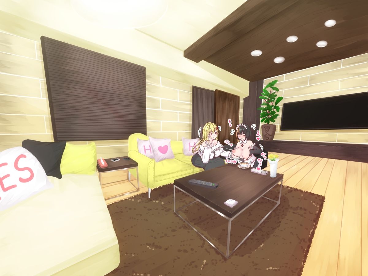 サンプル画像3:お嬢様とメイドちゃんの百合えっちな日常 〜お家えっち編〜(ぷらねたりうむ) [d_211070]