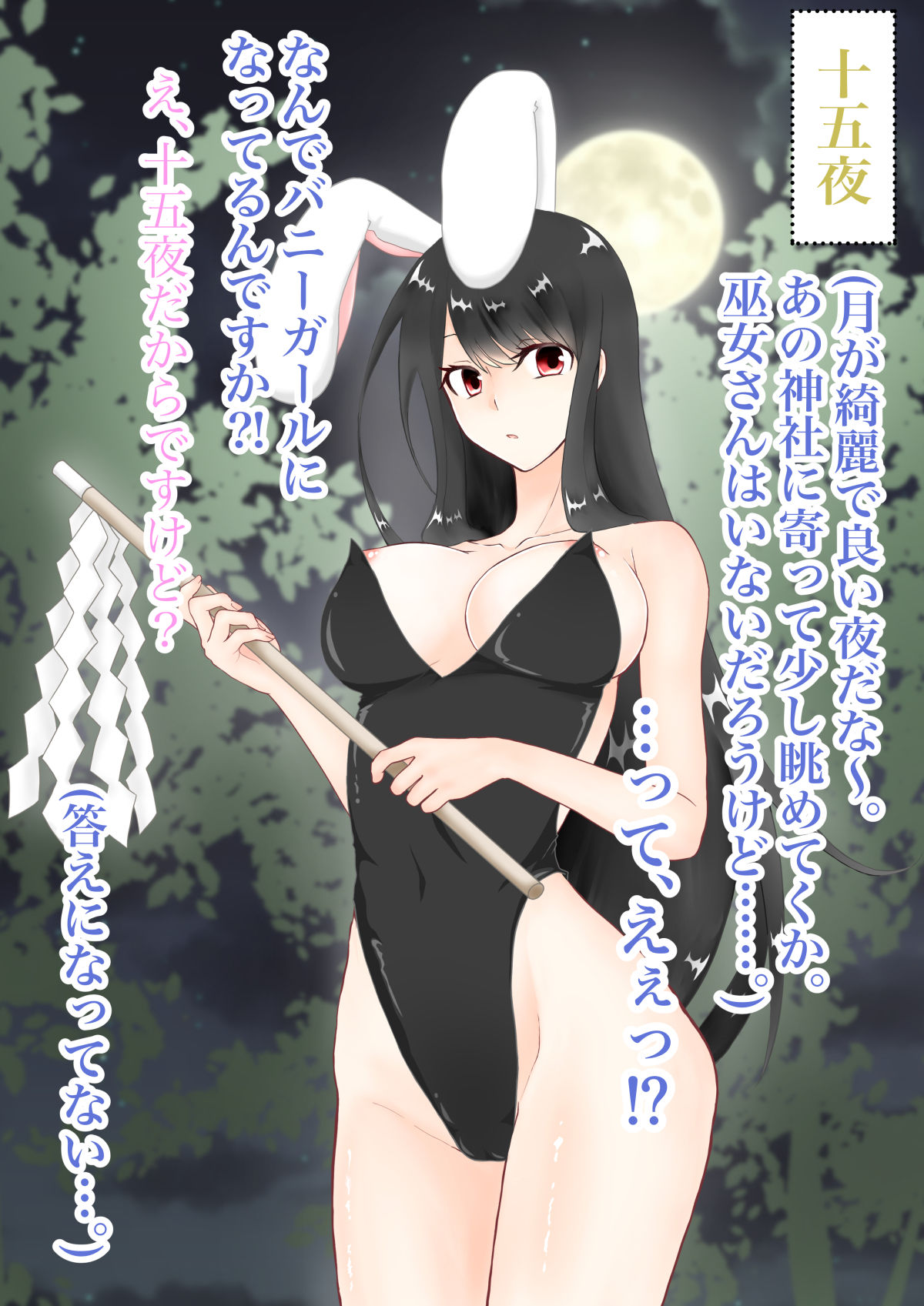 サンプル画像2:巫女バニーさん(トロ内) [d_211347]