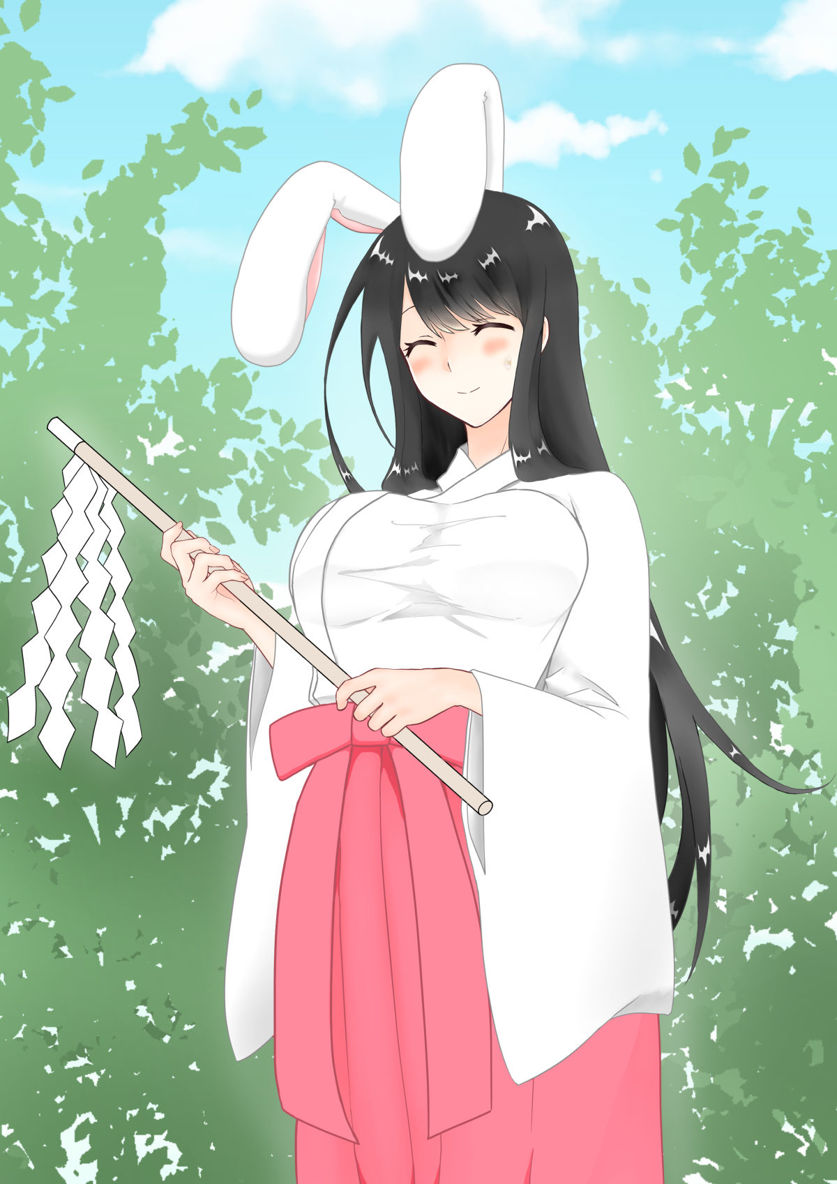 サンプル画像4:巫女バニーさん(トロ内) [d_211347]