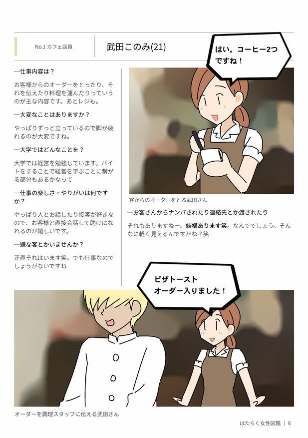 サンプル画像3:はたらく女性図鑑 vol.1 〜働く女性の一日「ヒルガオ・ヨルガオ」に密着！〜(よい子ブックス) [d_211622]