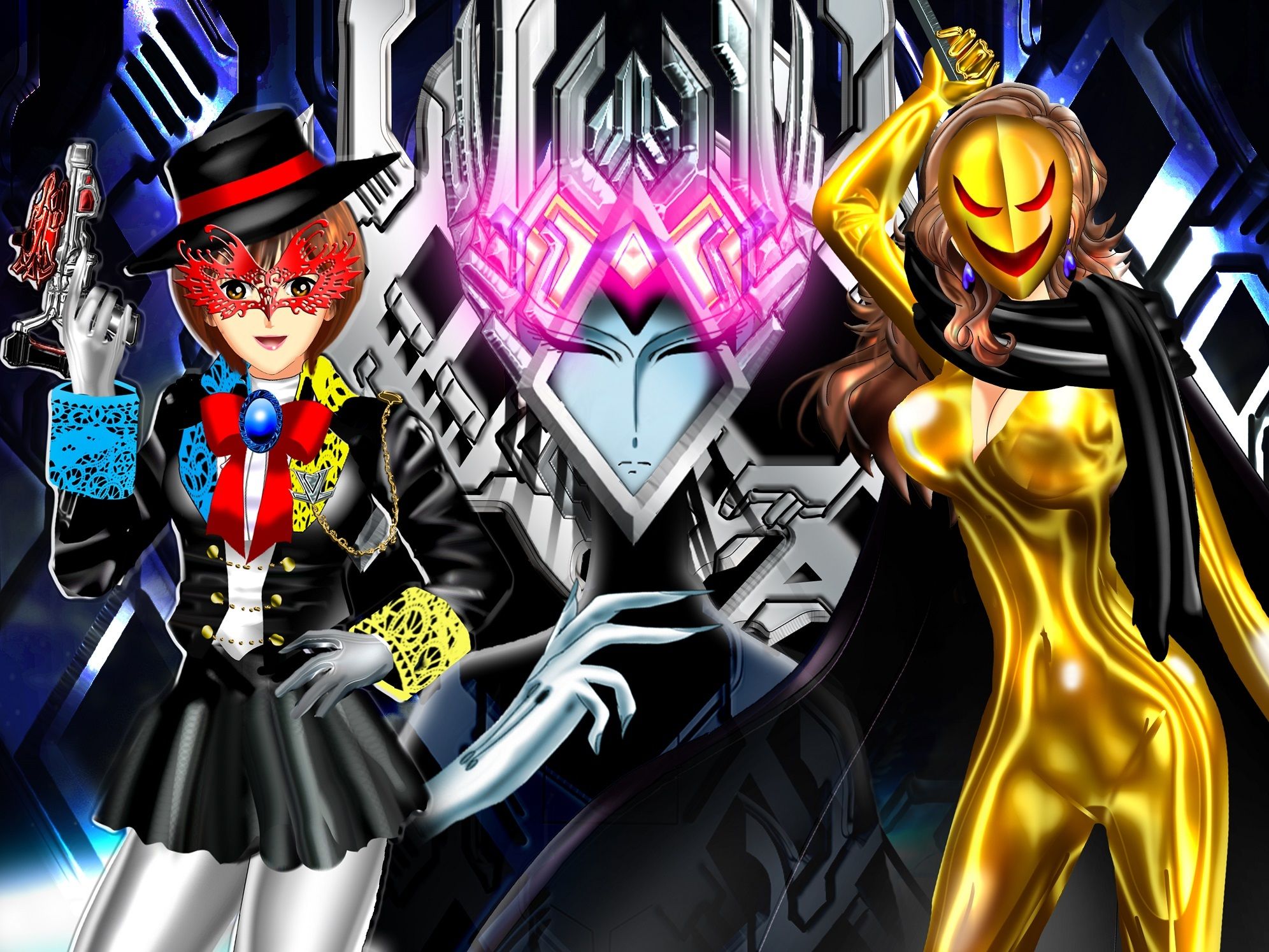 サンプル画像2:超！戦隊ロボガール！！スリャー！！！(カッターブックス) [d_212433]