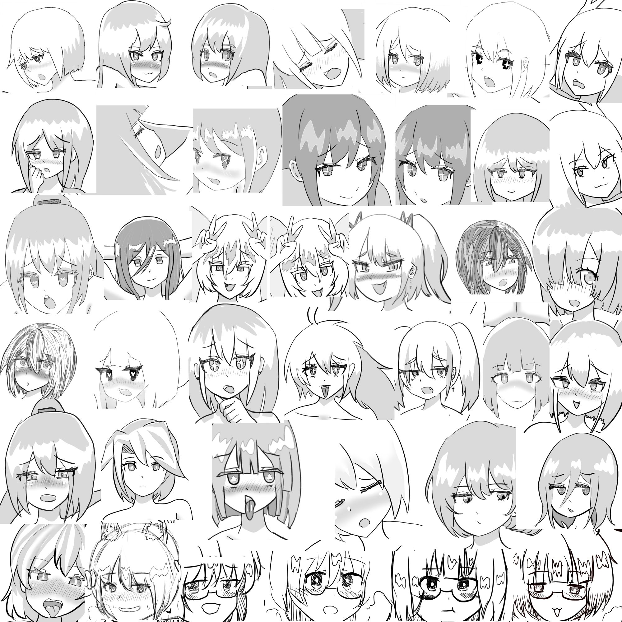 サンプル画像1:女は【全裸】が常識！ 見抜きもほぼ常識の世界ッ！ 〜モノクロHCG集〜(100日後に絵が上手くなるエロ同人作家) [d_212463]