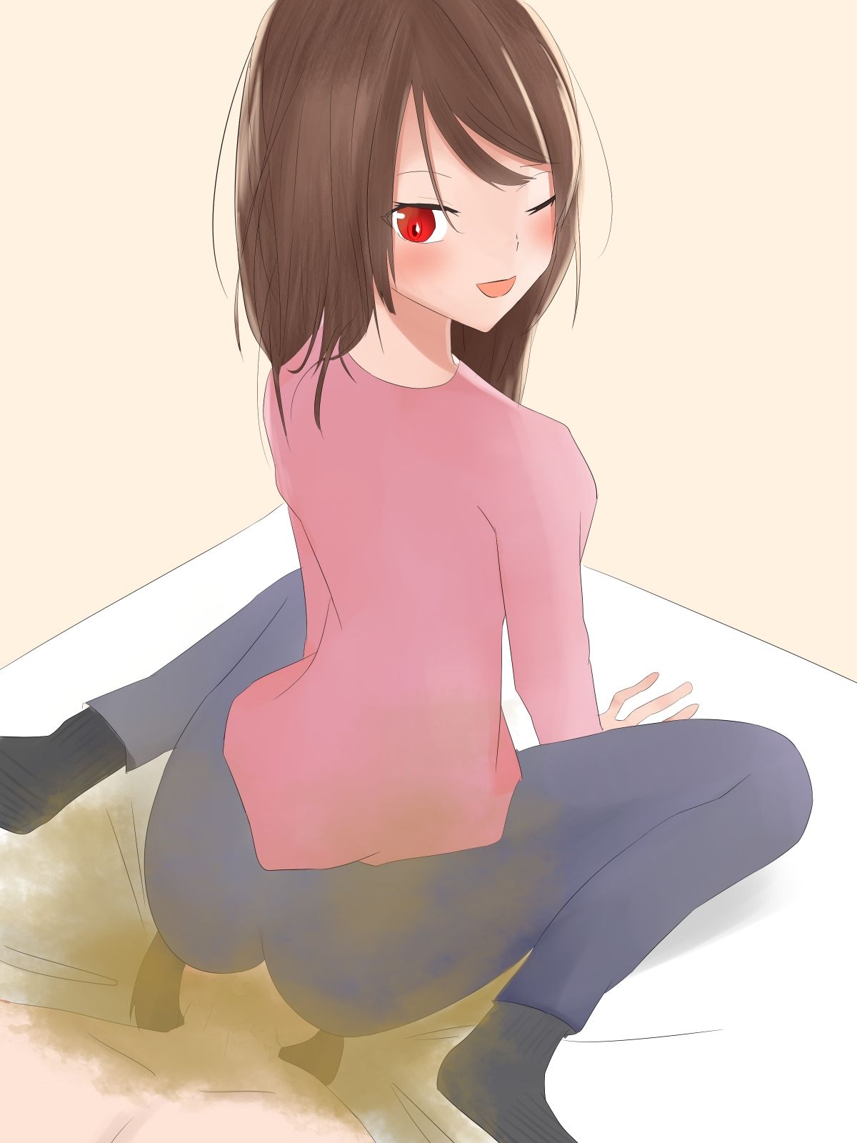 サンプル画像2:仲の良いお姉さんに臭いを嗅がせてもらう話(罠カイロ) [d_212619]