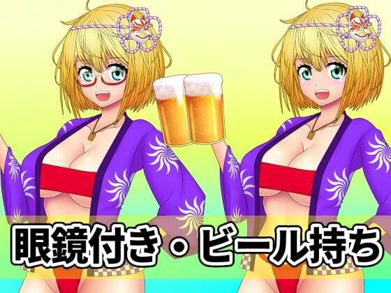 サンプル画像4:看板娘の立ち絵全身素材〜はっぴ〜(ART111) [d_213612]