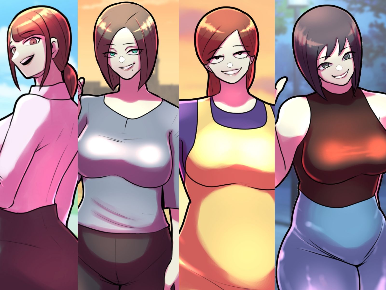 サンプル画像4:サークルちょっとB専:えっちなお姉さん、おばさん大集合CG集！2(ちょっとB専) [d_213785]