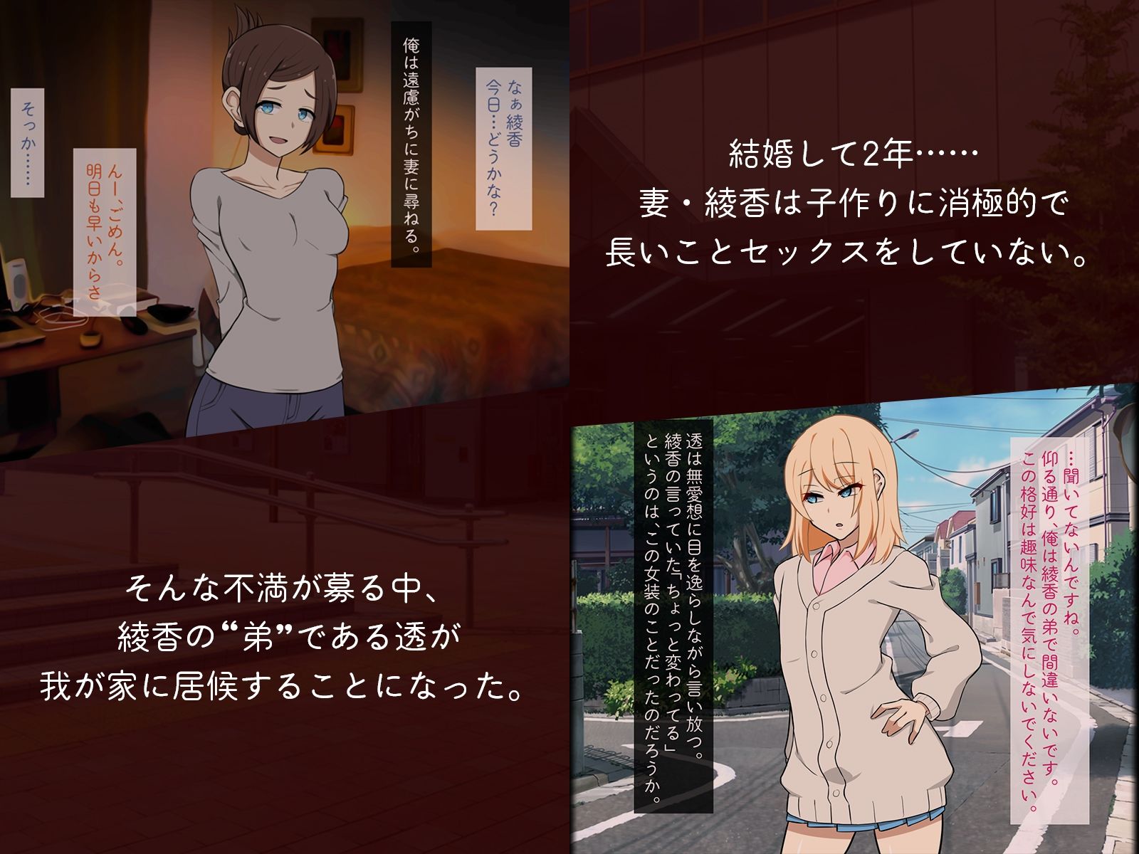 サンプル画像2:妻の弟に堕ちてゆく(背徳堂) [d_213878]