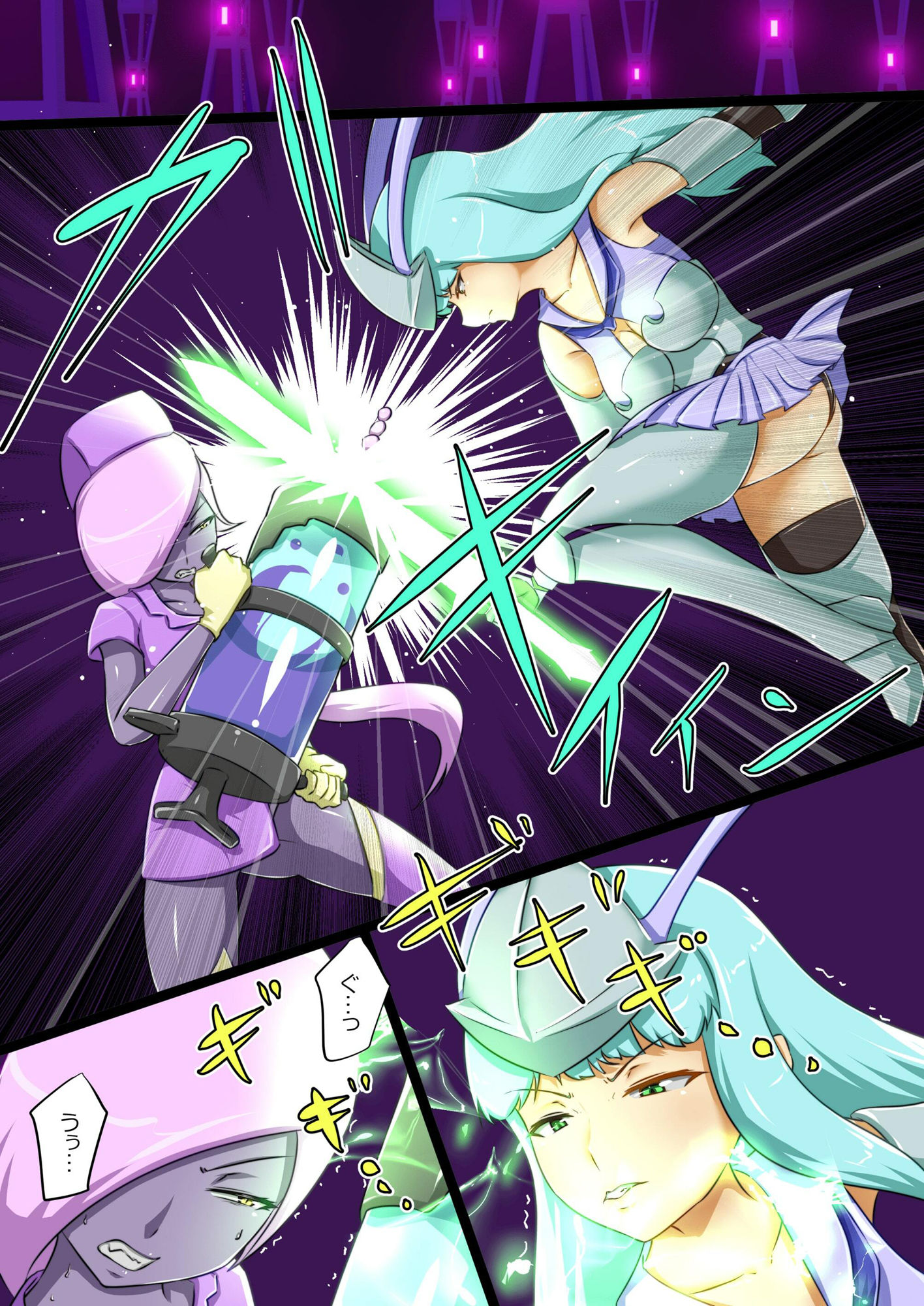 サンプル画像1:ウチの子がえっちな敵と戦って敗北する話（3）(でゅう) [d_214766]