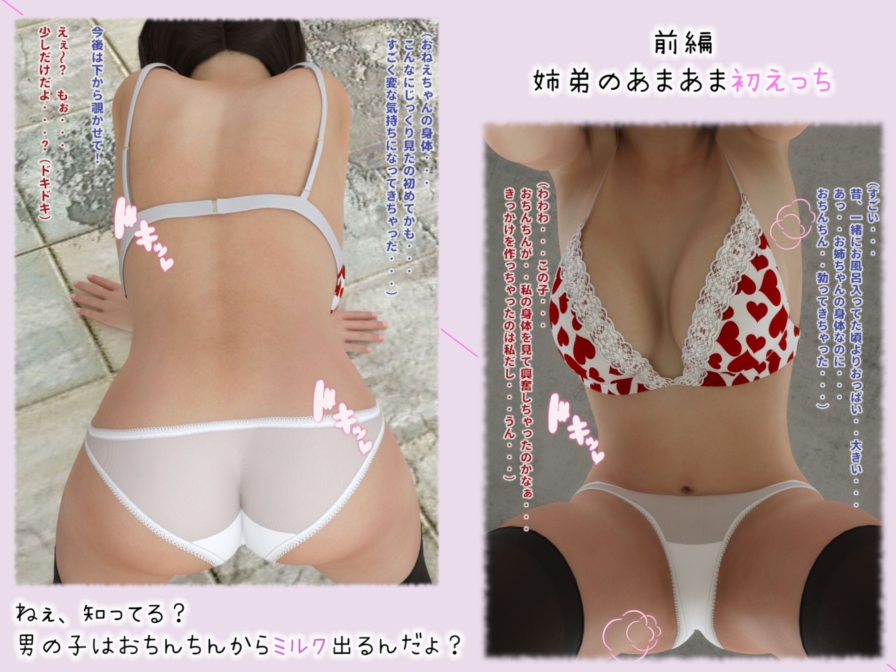 サンプル画像1:偶然にも廃墟で出会った変態姉弟をめちゃくちゃ犯した話（前編・後編）(SR3DART) [d_214982]