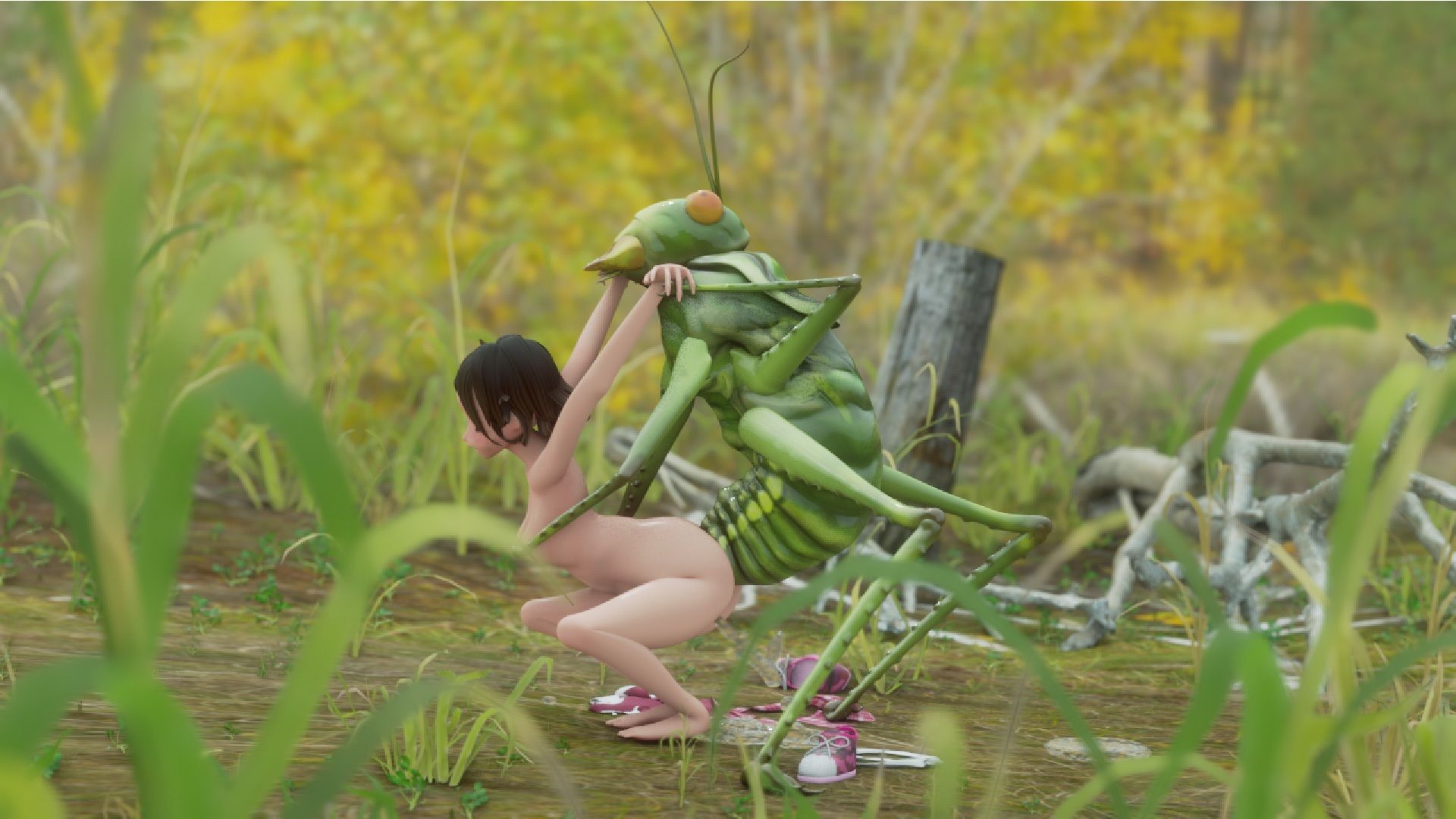 サンプル画像5:レッドアイデビルと寄生虫とまいまい(コトリボックス) [d_215480]