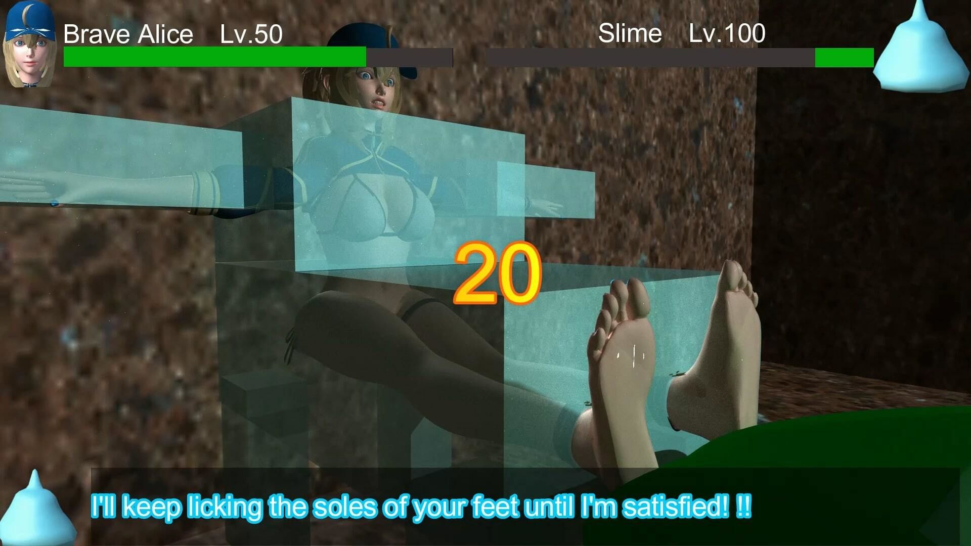 サンプル画像6:勇者アリスVSスライム Blave Alice VS Slime 英雄？？？ VS 史莱姆(SFL) [d_217120]