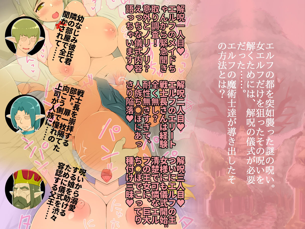サンプル画像2:寝取られエルフ王国 呪いを解くには人族ち〇ぽが必要です(しゅにく2) [d_220112]