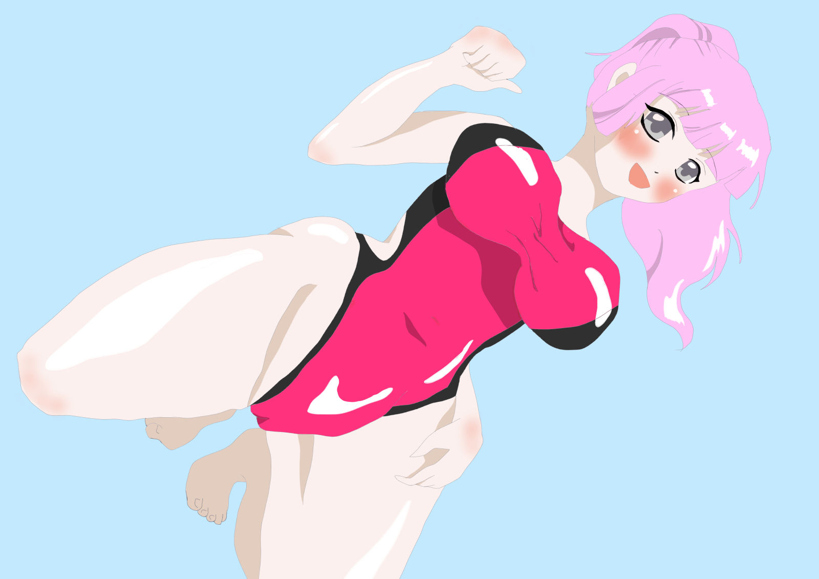 サンプル画像4:アイドル股開きイラスト集。(癒し処ピンク) [d_220964]