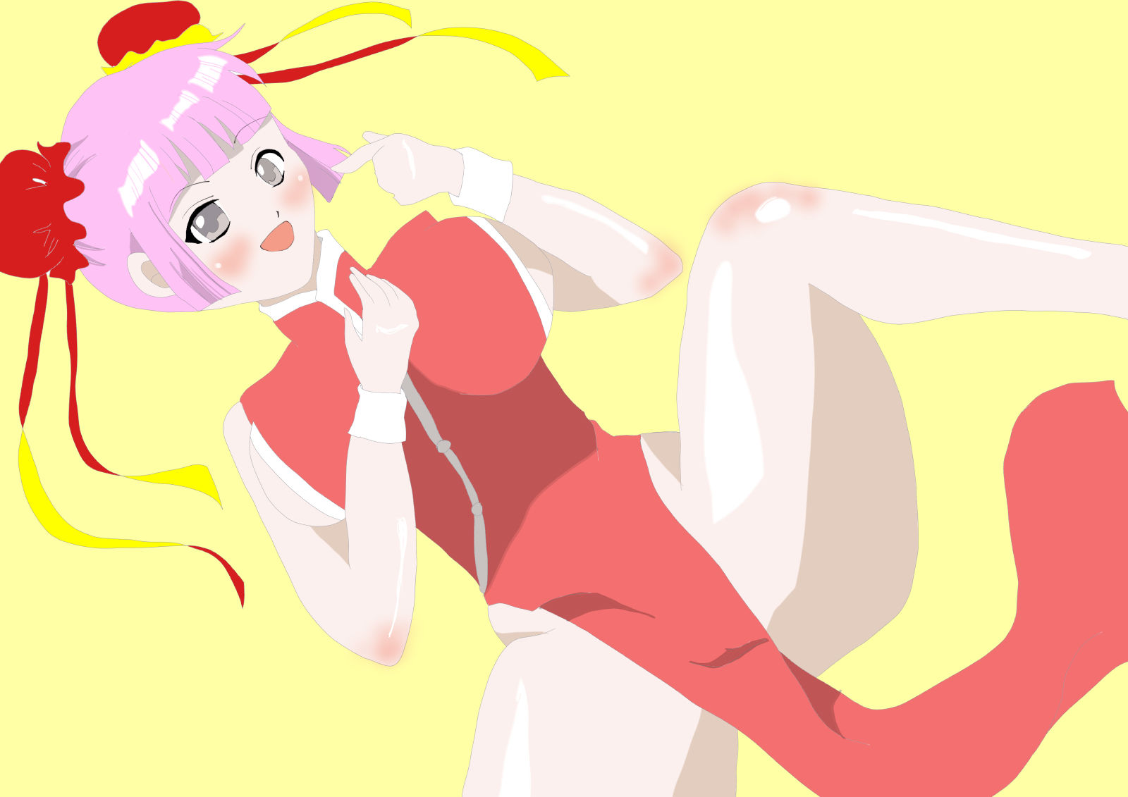 サンプル画像5:アイドル股開きイラスト集。(癒し処ピンク) [d_220964]