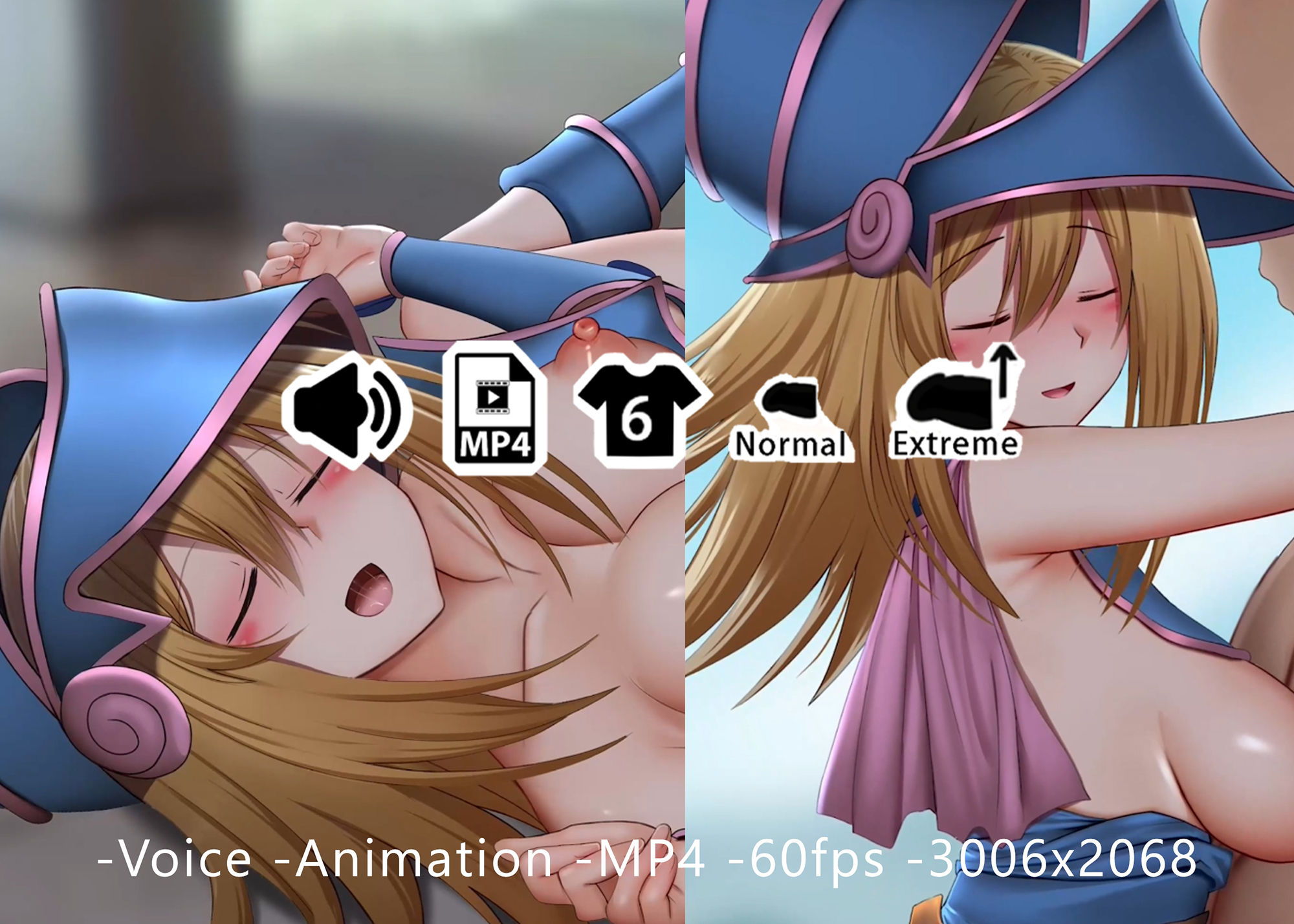 サンプル画像1:ブラックマジシャンガール- 同人動画 （ぎんハハ）(ぎんハハ) [d_221168]