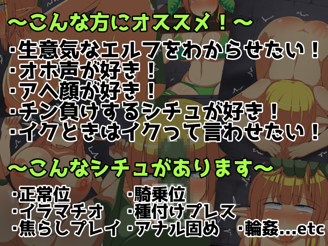 サンプル画像1:生意気なエルフにオークが仕返ししてオナホにするお話(ミミナガフクロウ) [d_221434]