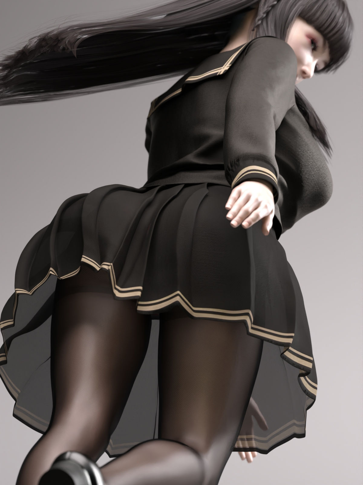 サンプル画像1:タイツ越しのパンツ4(かすみんティー) [d_222190]