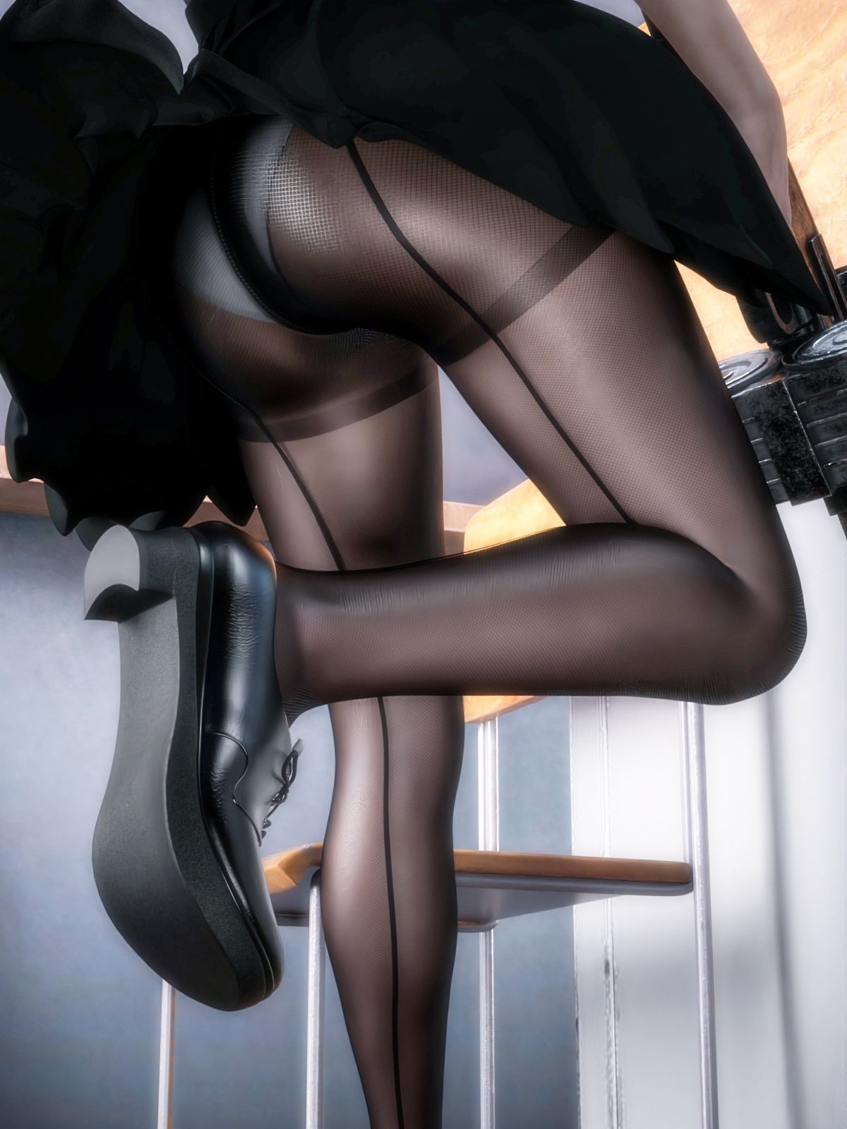 サンプル画像3:タイツ越しのパンツ6(かすみんティー) [d_222874]