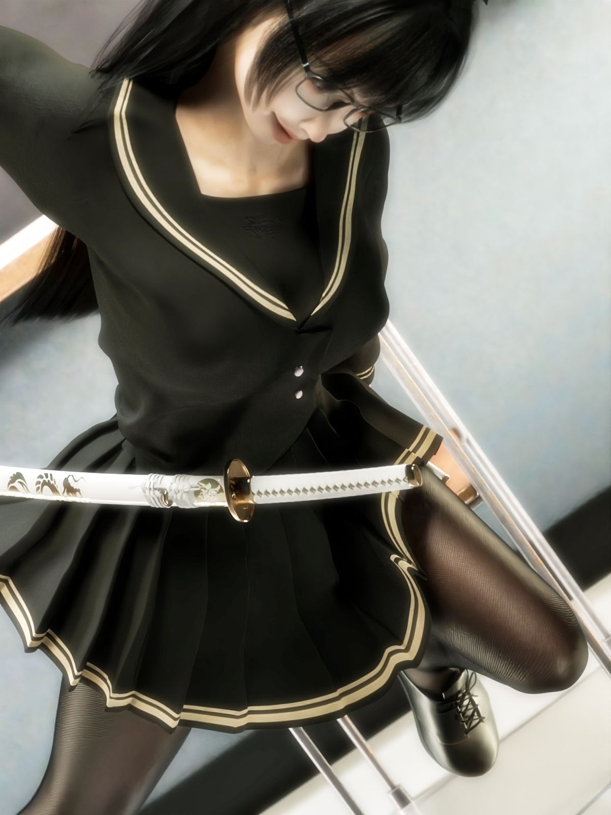 サンプル画像6:タイツ越しのパンツ6(かすみんティー) [d_222874]