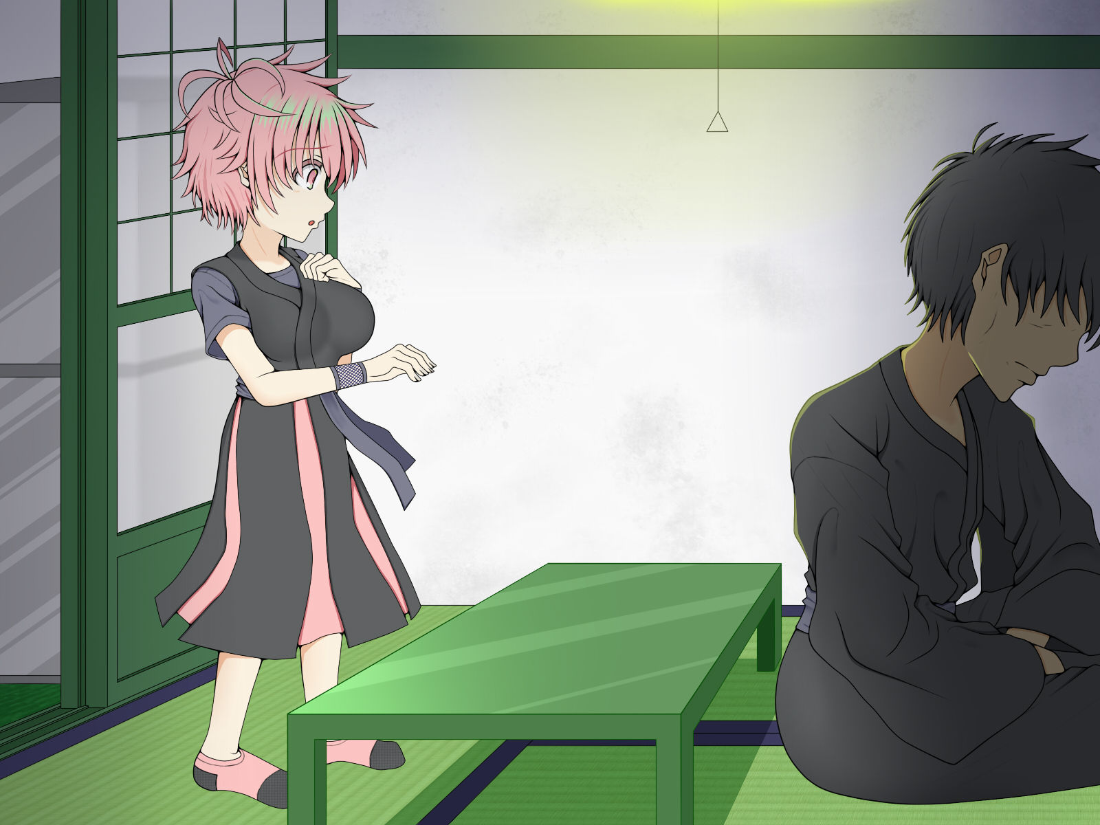 サンプル画像1:断れなくて(春色の空) [d_223737]