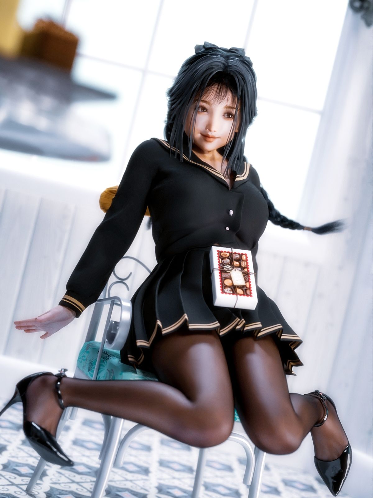 サンプル画像5:タイツ越しのパンツ8(かすみんティー) [d_224425]