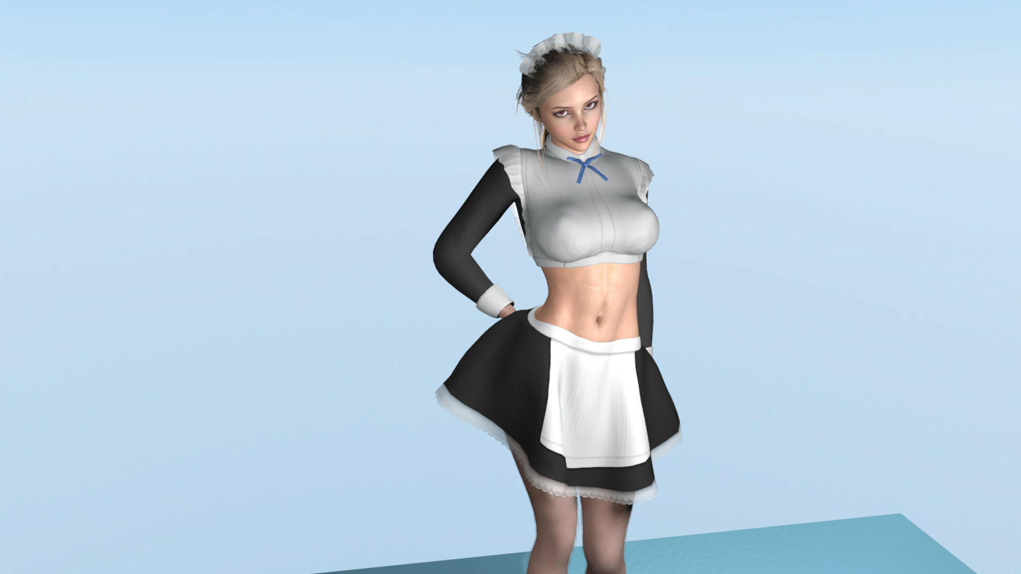 サンプル画像2:どう考えてもただ物じゃないメイドさんとそれを承知でエロいご奉仕させるおっさん(ふぁっちゅ) [d_225714]