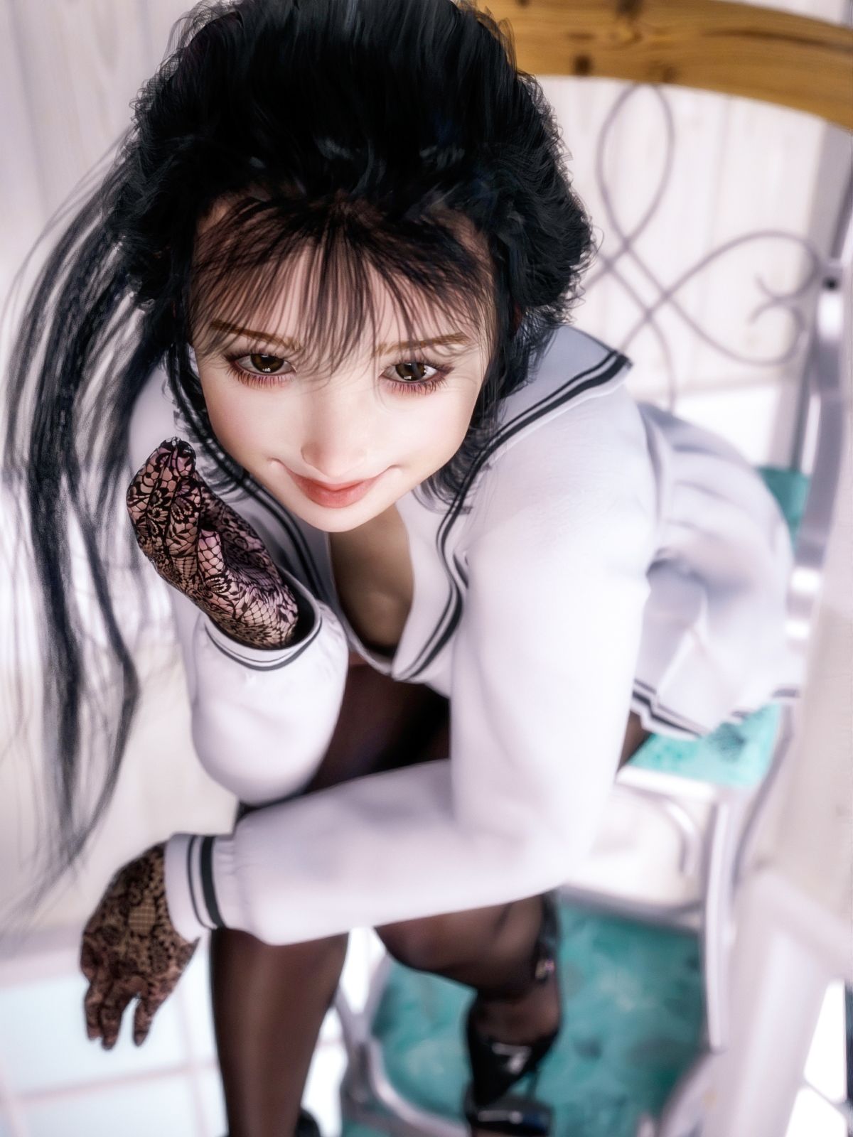 サンプル画像5:タイツ越しのパンツ9(かすみんティー) [d_225802]