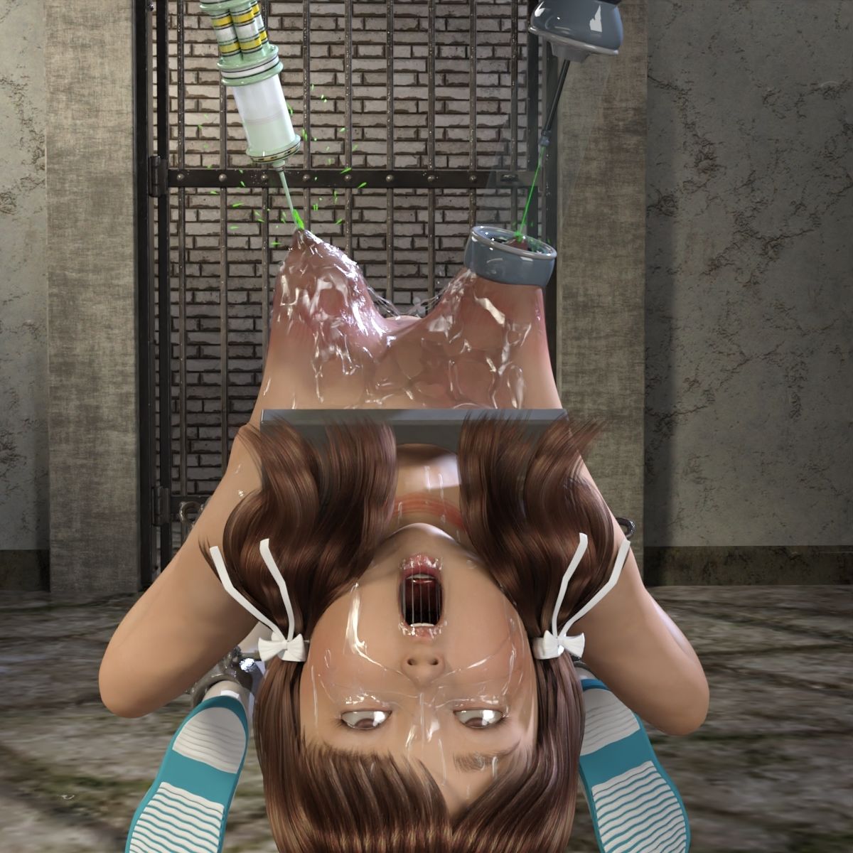 サンプル画像2:浣腸拘束されて触手(キンク文庫) [d_226197]