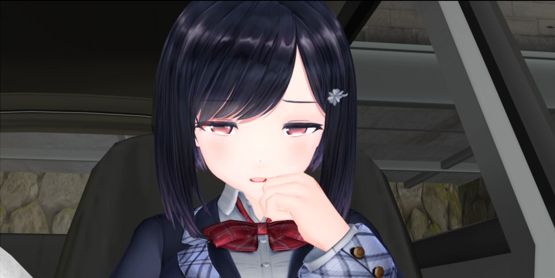 サンプル画像3:新作AV！初カーセックス車内フェラ密着騎乗位(えもえちプロダクション) [d_227782]