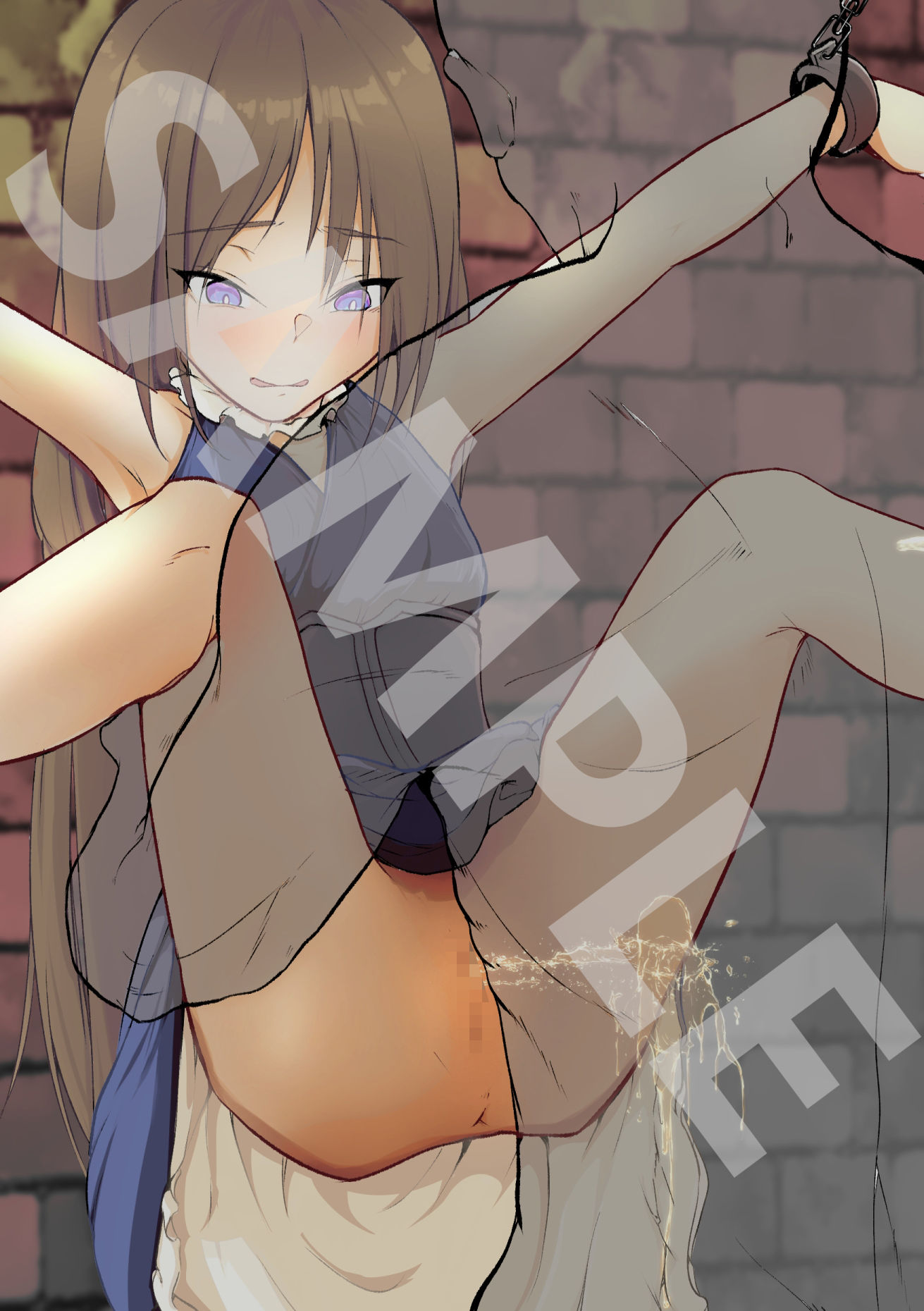 サンプル画像2:攫われた令嬢と侍従…拘束先の牢屋での下の処理（小）は駄々漏れ緩々のようです(ミズトヒジリ) [d_228956]