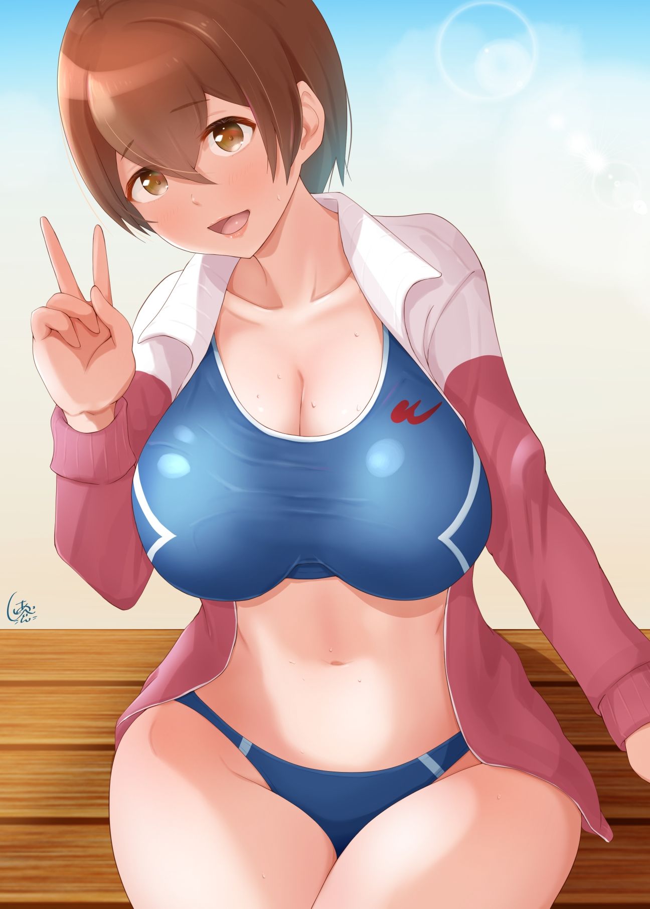 サンプル画像2:オリジナルキャラクターCG集『おりまと。』(Island Lagoon) [d_229020]