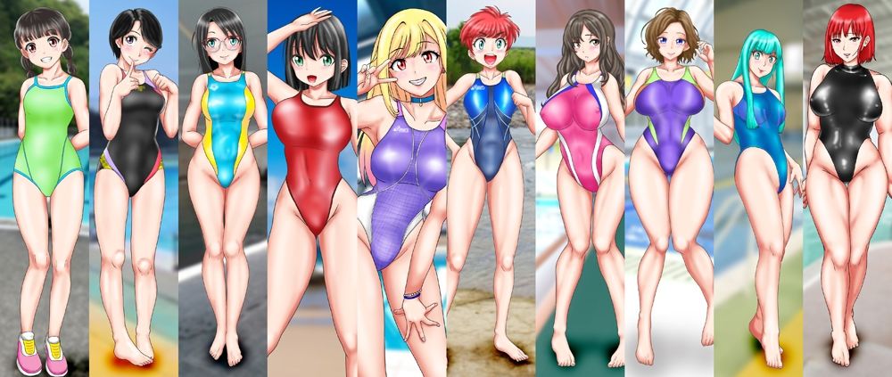 サンプル画像2:競泳水着・サラワレ・ヤラレ（KSY）(カツオ私設ギャラリー) [d_231451]