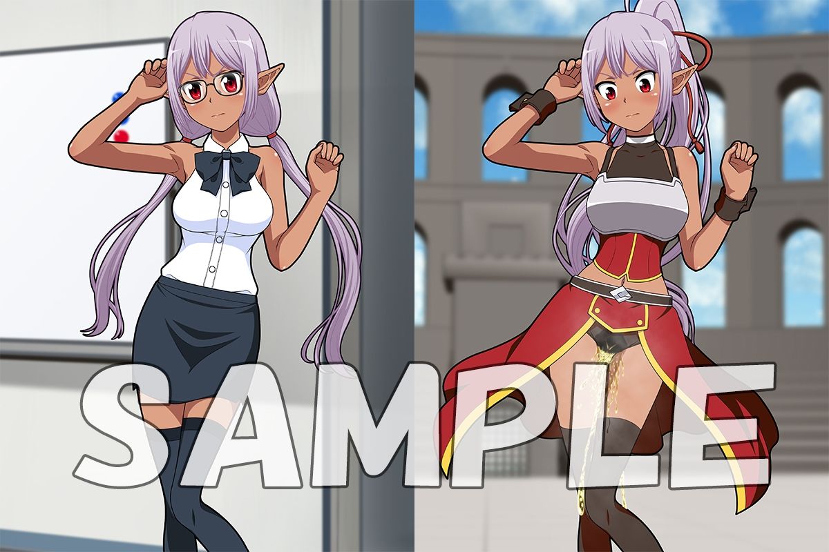 サンプル画像5:牡丹桜 画像の元 -眼鏡委員長＆エルフ娘- JPセット(牡丹桜) [d_233110]