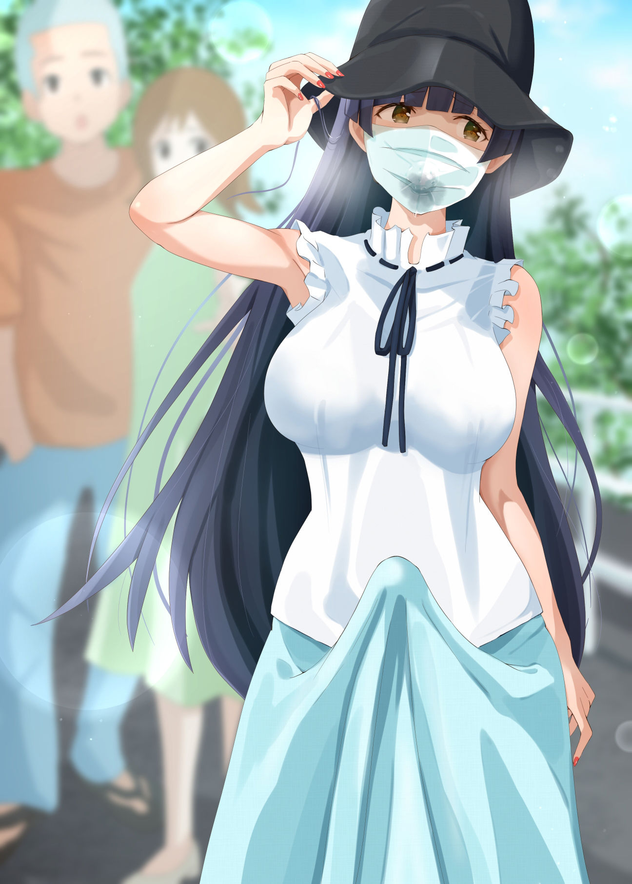 サンプル画像1:変装散歩〜日中堂々とボールギャグ、ペニスバンドを着けて〜(Island Lagoon) [d_233398]