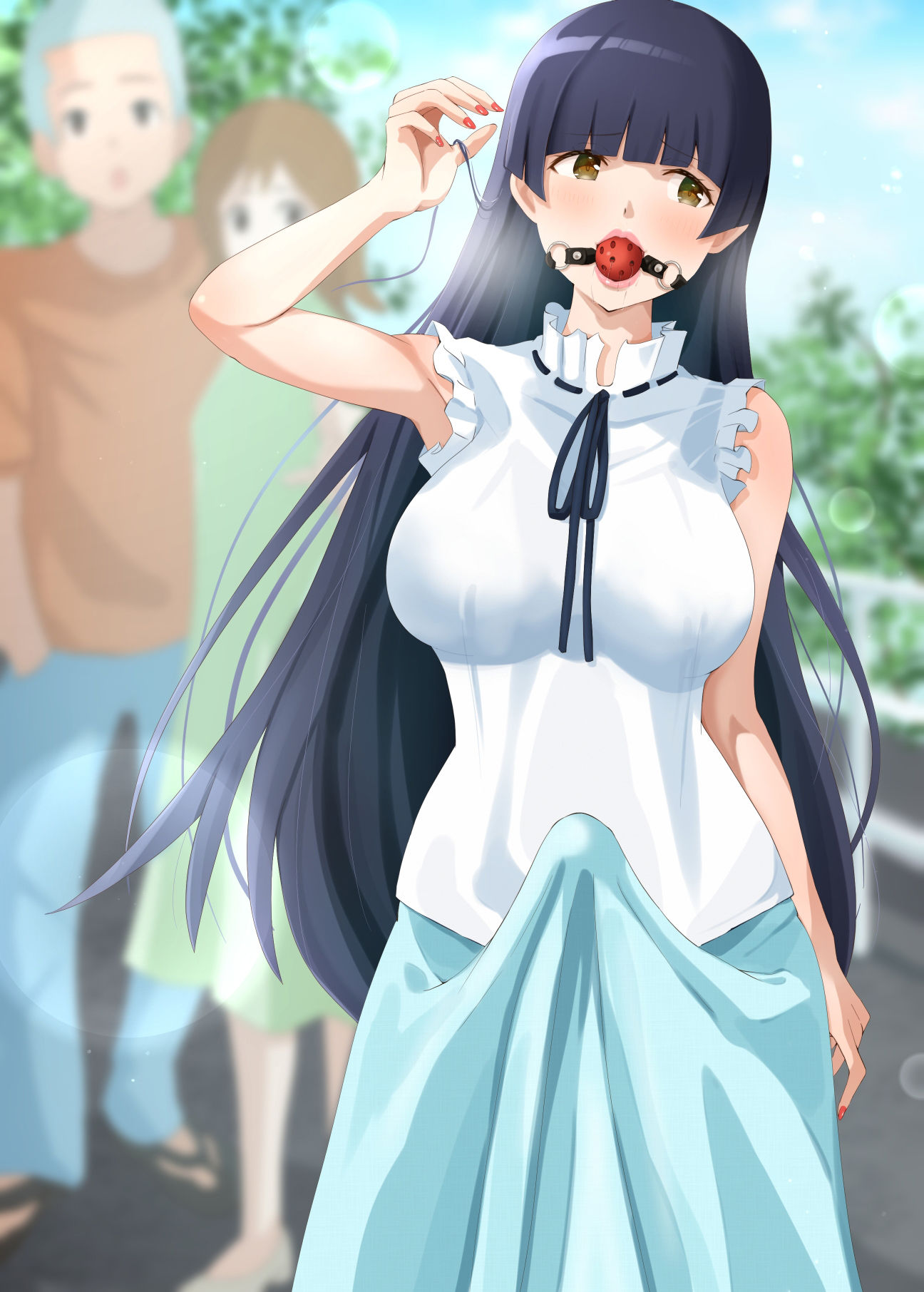 サンプル画像3:変装散歩〜日中堂々とボールギャグ、ペニスバンドを着けて〜(Island Lagoon) [d_233398]